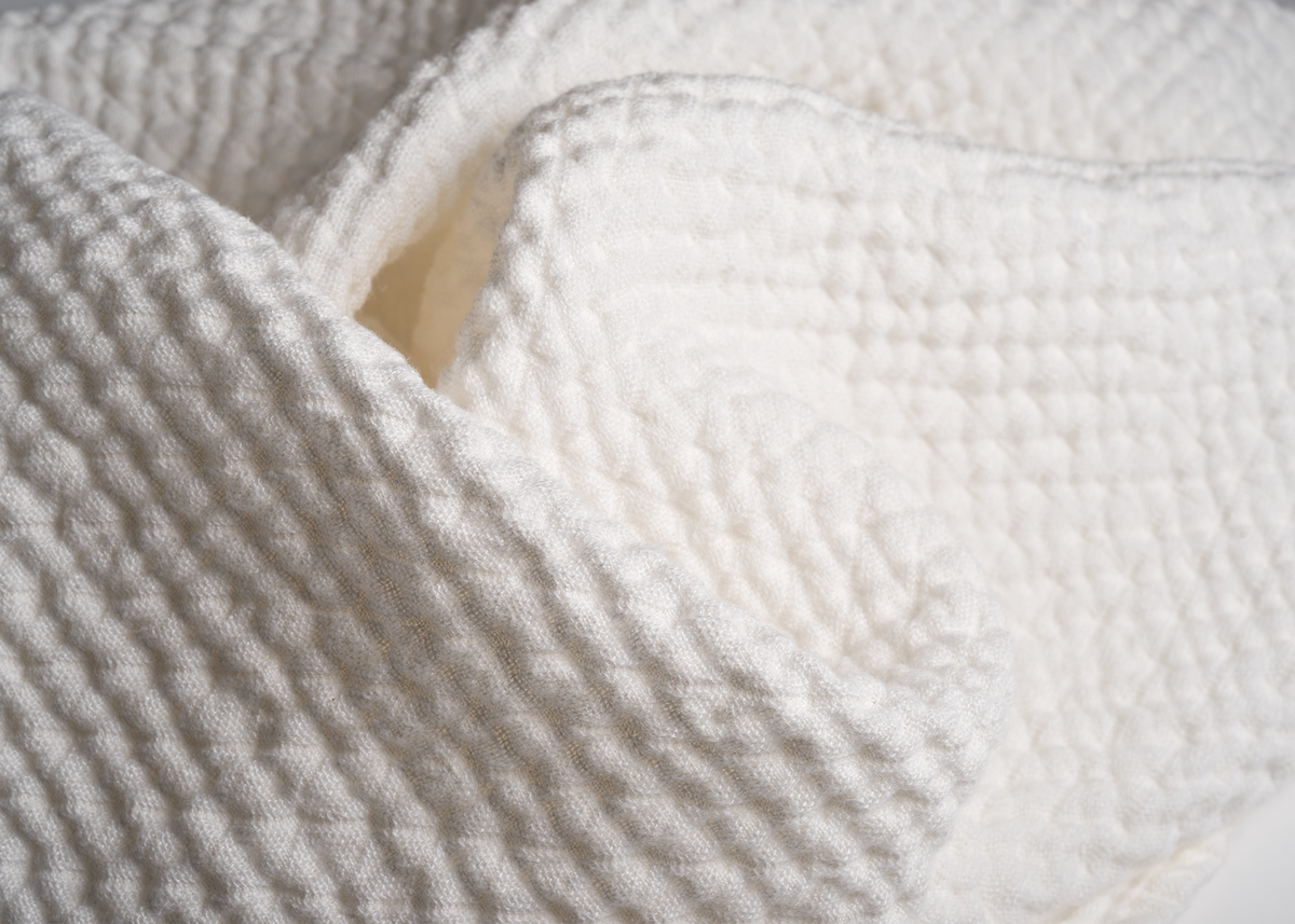 Linen Towels - White - Diamond Weave – Stitch and Tickle