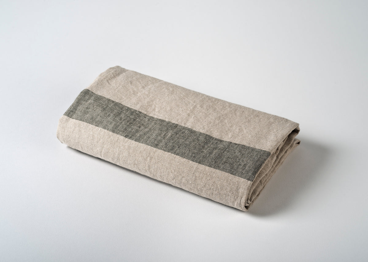 lightweight linen travel towel - gray